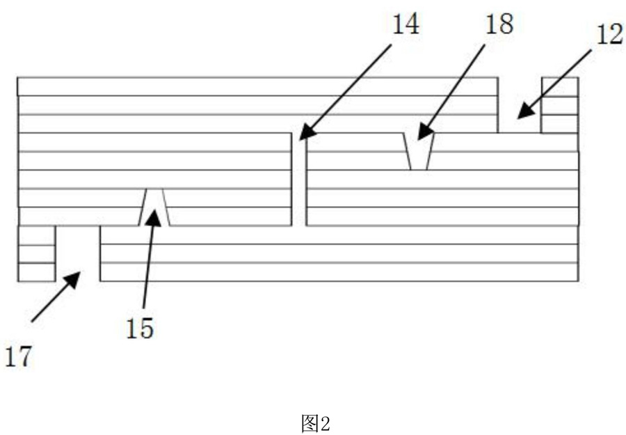 5G信號(hào)穩(wěn)定傳輸?shù)娜嵝跃€路板剖面圖